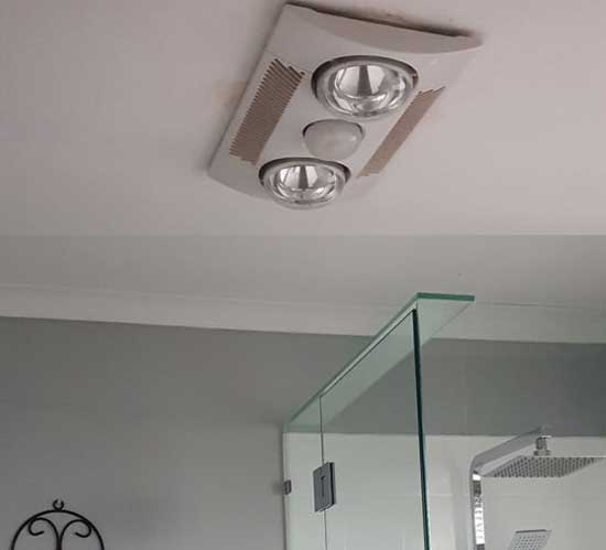 Bathroom exhaust fan installation
