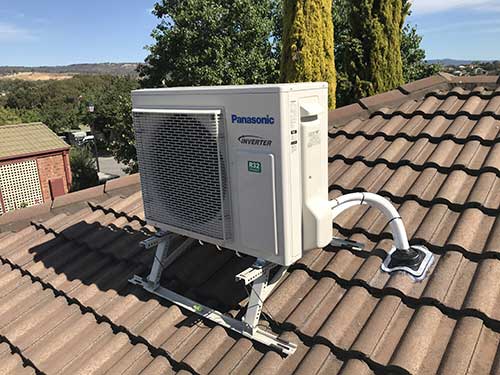Split system installation by BOZ Electric Services
